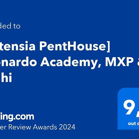 Ortensia Penthouse Leonardo Academy, Mxp & Laghi Sesto Calende Exterior foto